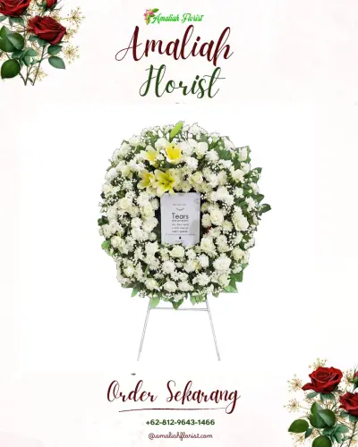 Krans Bunga Duka Cita di Giwangan